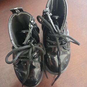 Amazon Shiny Black Kids Boots